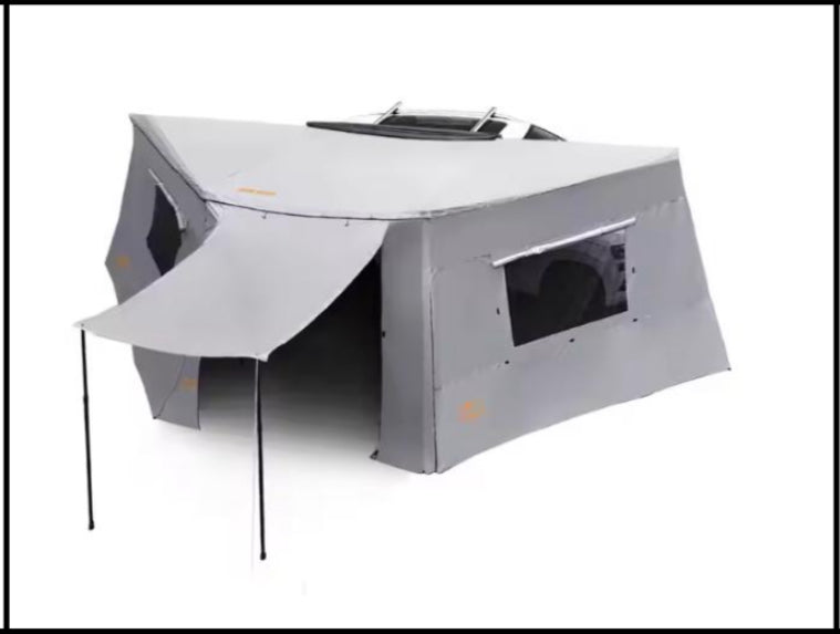 4x4 180 Degree Vehicle Side Awning Freestanding Batwing Style Waterproof Awning With Side Walls
