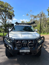 Roof Rack Platform EMP 2200x1425mm Aluminium In Built 28” LED Light Bar Suit Toyota Prado 150 series 2010+