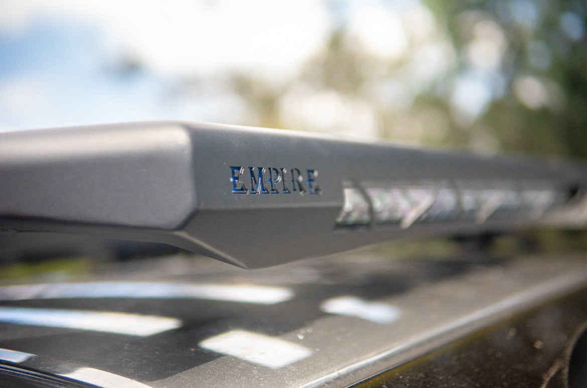 Roof Rack Platform EMP 1400x1250mm Aluminium In Built 28” LED Light Bar suit N70 Hilux 2005-2015
