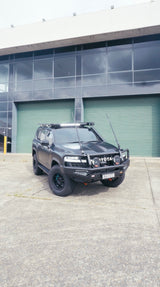 Roof Rack Platform EMP 2200x1425mm Aluminium In Built 28” LED Light Bar Suit Toyota Landcruiser 300 Series 2021+