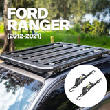 Roof Rack Platform EMP 1400x1250mm Aluminium In Built 28” LED Light Bar Suit Ford Ranger 2012-2021
