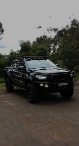 Roof Rack Platform EMP 1400x1250mm Aluminium In Built 28” LED Light Bar Suit Ford Ranger 2012-2021