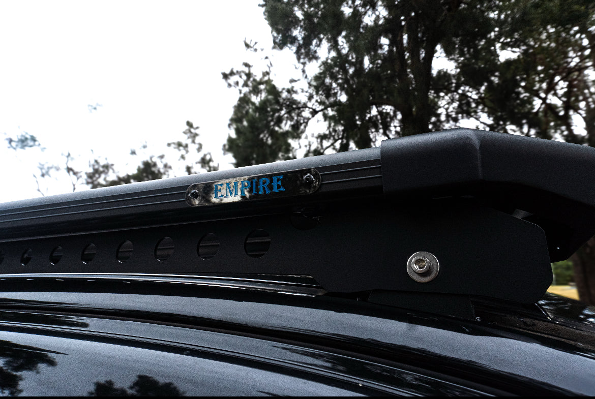 Roof Rack Platform EMP 1400x1250mm Aluminium In Built 28” LED Light Bar Suit Ford Ranger 2012-2021
