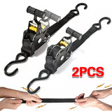 Retractable Ratchet Straps (Pair) 3m 25mm 680kg