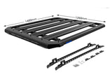 Roof Rack Platform EMP 1400x1250mm Aluminium In Built 28” LED Light Bar suit N70 Hilux 2005-2015