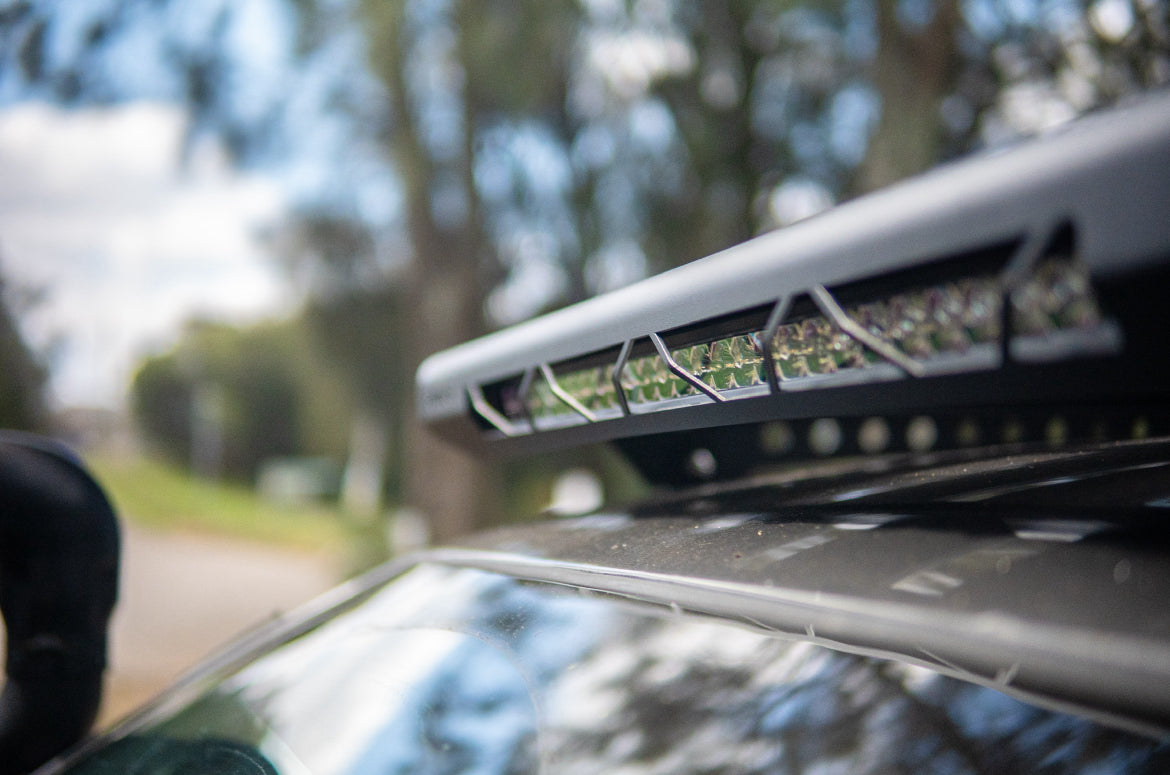 Roof Rack Platform EMP 1400x1250mm Aluminium In Built 28” LED Light Bar suit N70 Hilux 2005-2015